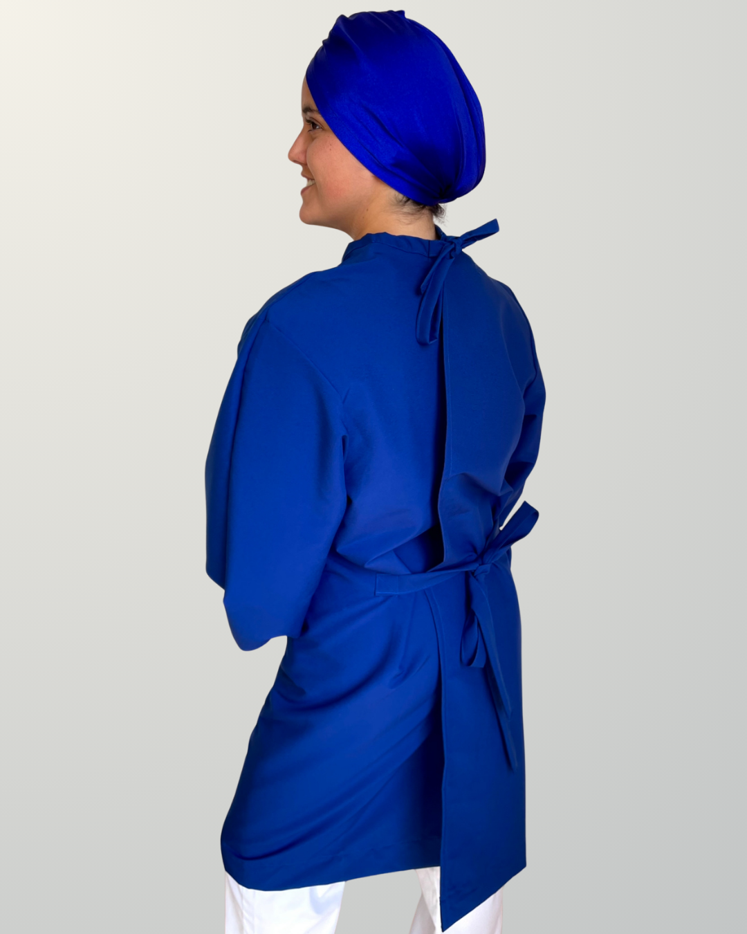 Bata clínica antifluidos - Azul