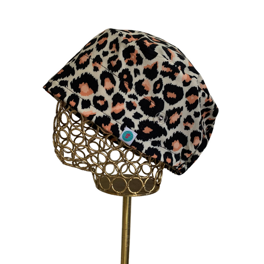 Gorro clínico antifluidos - Animal print café