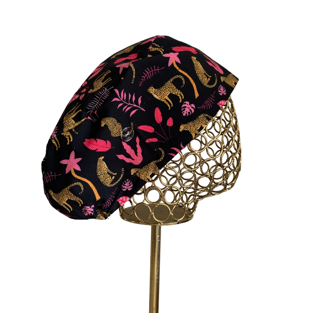 Gorro clínico antifluidos - Guepardo negro