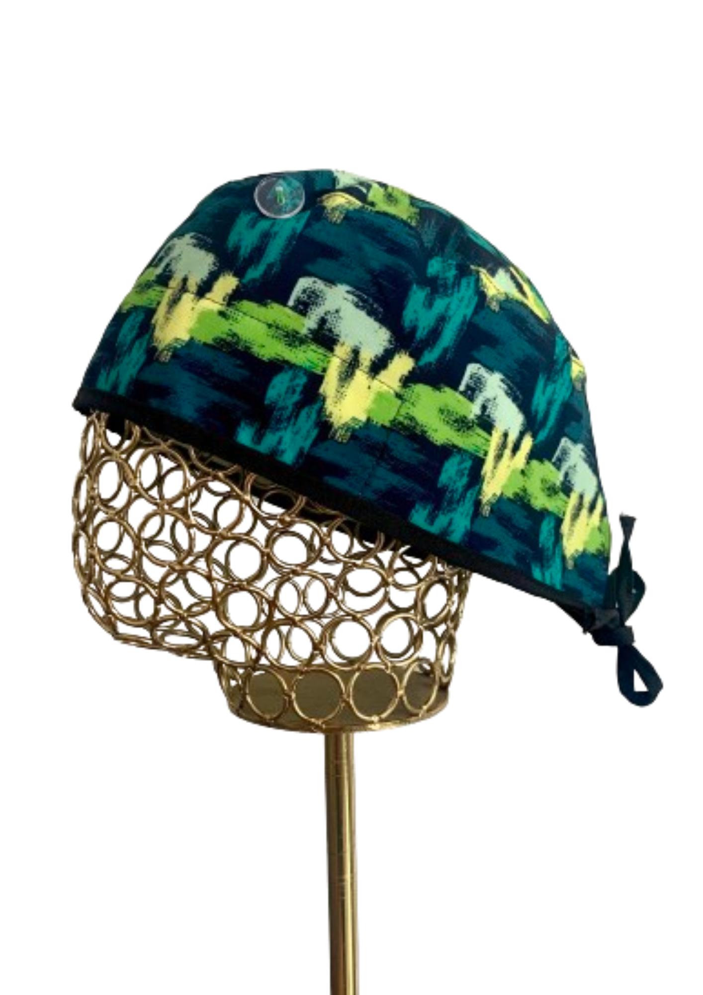 Gorro clínico antifluidos - Abstract verde