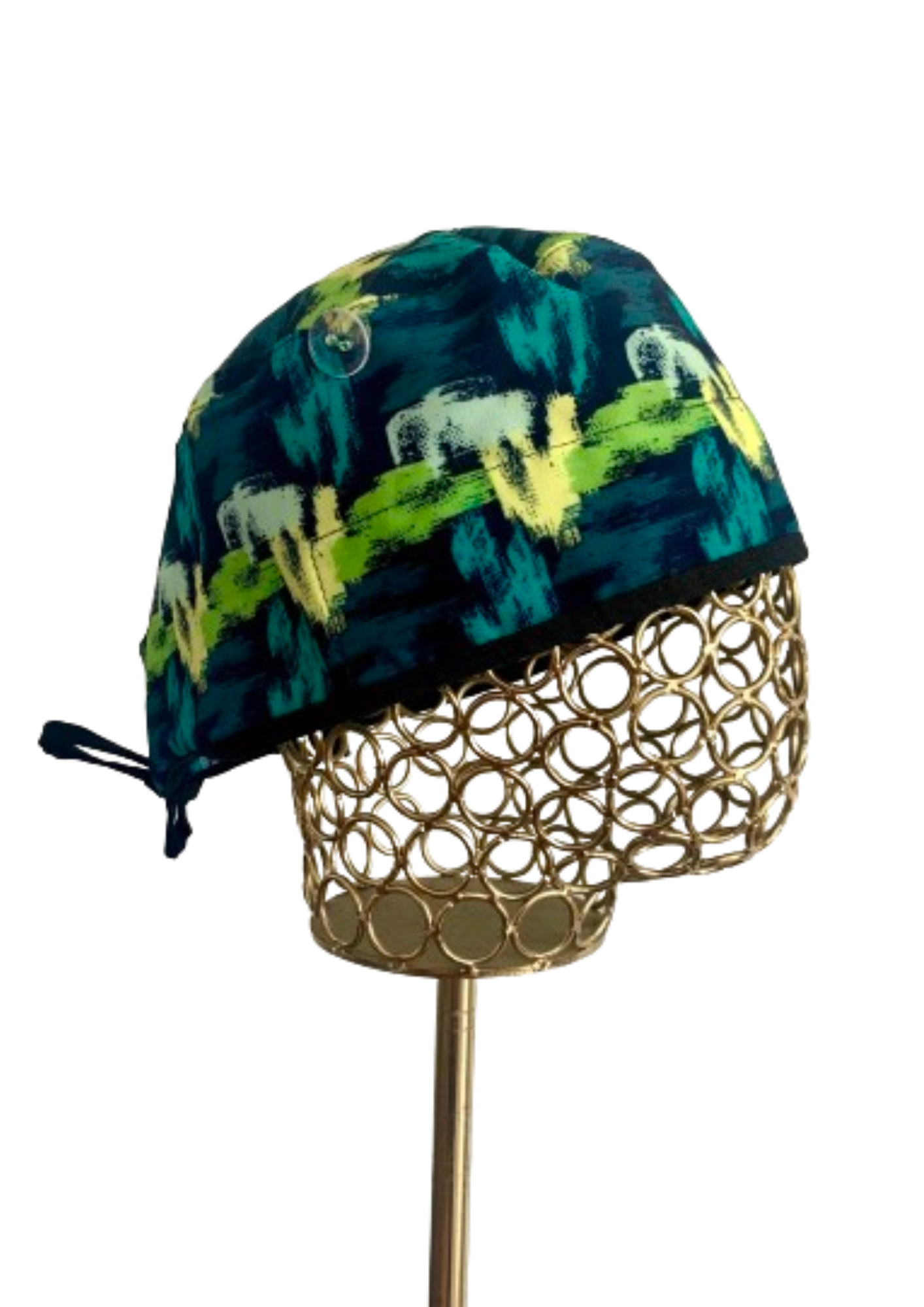 Gorro clínico antifluidos - Abstract verde