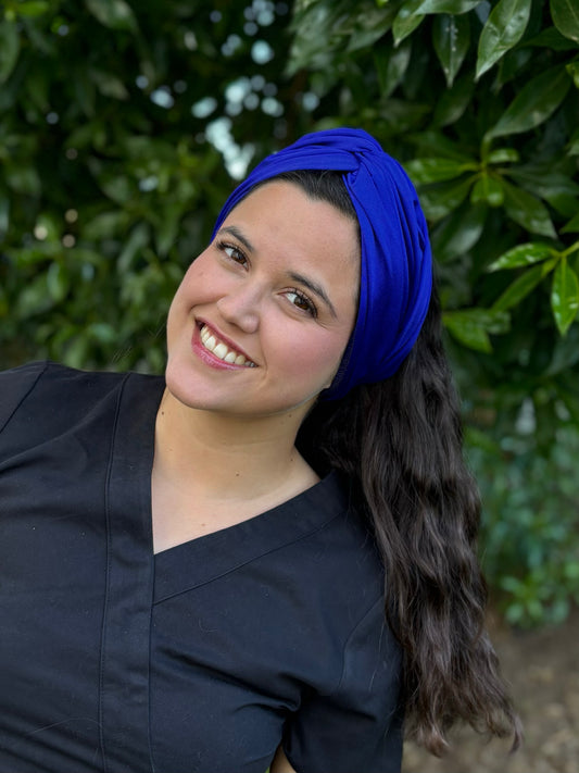 Turbante clínico - Azul rey