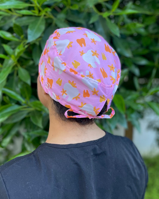 Gorro clínico ajustable - Dental naranjo