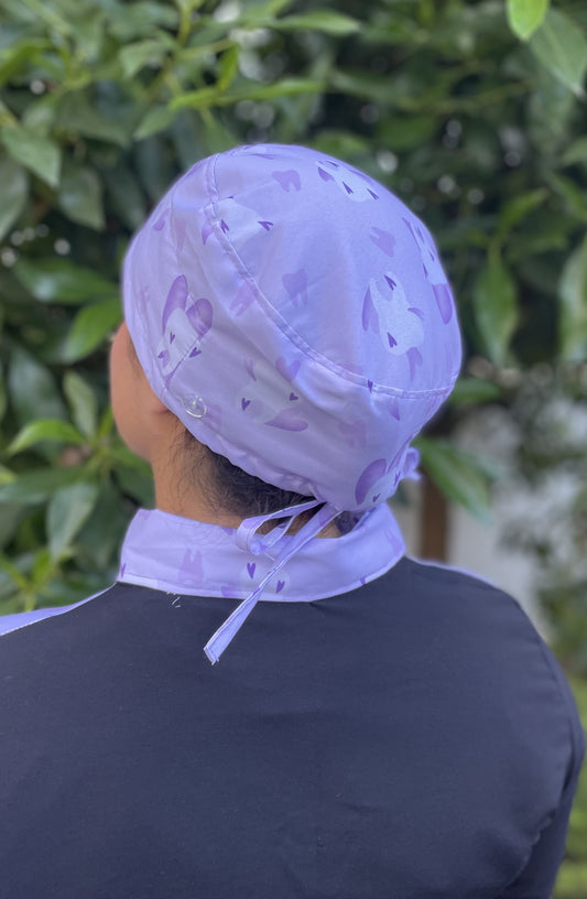 Gorro clínico ajustable - Dental morado