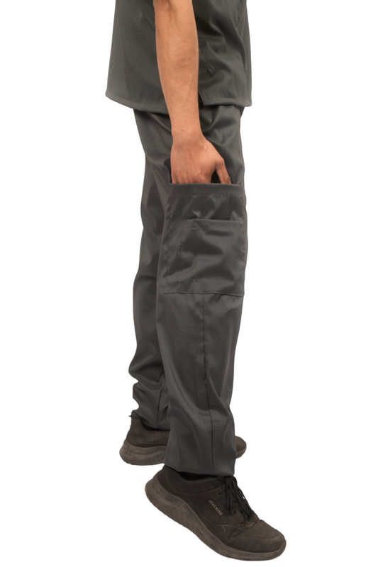 Pantalón Clínico antifluidos - Modelo Classic Gris