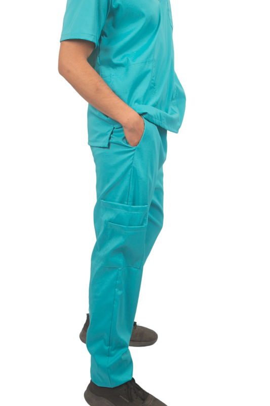 Pantalón Clínico antifluidos - Modelo Classic Turquesa
