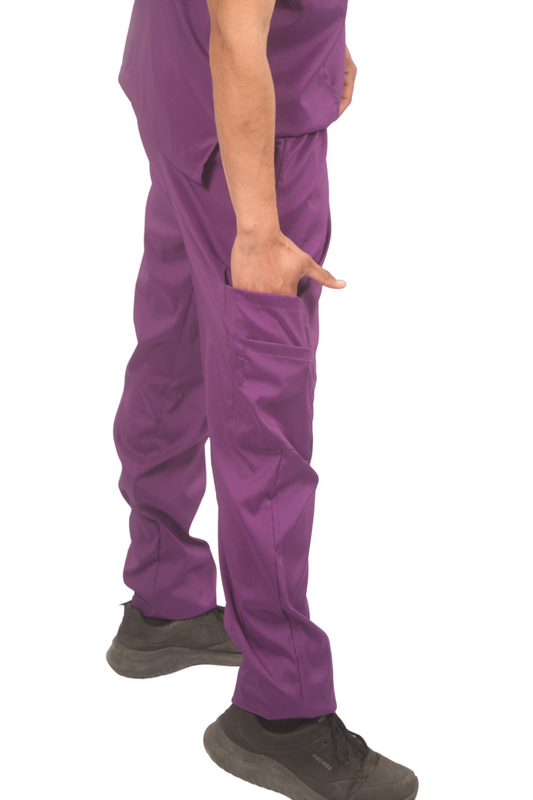 Pantalón Clínico antifluidos - Modelo Classic Morado